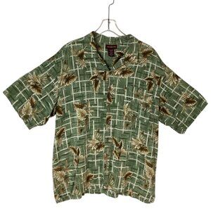 Covington Green Hawaiian Short-Sleeve Button-Down‎ Shirt Men's Size XL